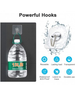 Здравa самозалепващa кукa за закачане прозрачна